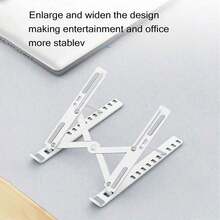 2026 Nuevo soporte ajustable para portátil, ajuste de altura ergonómico de 8 niveles, compatible con portátiles de 10 a 15.6 pulgadas e iPads, fabricado en material ABS. Esencial para el escritorio de la oficina, alivia eficazmente la fatiga del cuello, mejora la comodidad en el trabajo, ideal para el hogar, la oficina y los viajes. Ligero y portátil, ayuda a crear un entorno de trabajo eficiente y cómodo, accesorio de oficina imprescindible. - Multicolor - Ver 6