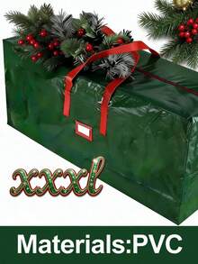 1pc Christmas Tree Storage Bag - Heavy Duty Large Capacity Organizer Bag, Suitable For 7.5/9ft Artificial Christmas Tree, With Durable Reinforced Handles And Double Zippers - Waterproof Material, Dust-Proof, Moisture-Proof, Insect-Proof.