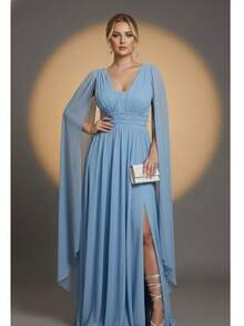 Bridesmaid Dresses - Màu xanh nhạt - Xem 1