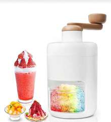 Mini Maquina Trituradora de Hielo Manual - Blanco - Ver 4