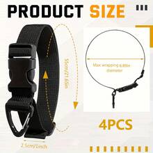 4 PCS Heavy Storage Strap With Adjustable Extension Cord Equipped With Triangular Clip For Heavy Duty Storage Can Be Hung On The Wall For Organizing Items In Homes And Garages - A - View 17