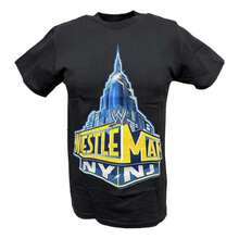 Wrestlemania 29 New York New Jersey Empire State Building WWE T-Shirt - 黑色 - 查看 1