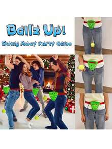 Bucket Game, Rocking Ball Game, Elastic Connecting Ball, Toss Ball, Hammock Party Barrel, Adult Interactive Game Toy - Multicolor - View 2