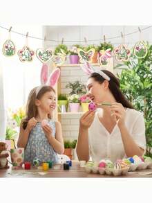 Wiszące anioły, dekoracje imprezowe, perłowe skrzydła anioła, szafirowe wisiorki aniołów, 24-częściowy zestaw wiszących dekoracji, dekoracje wiosenne, dekoracje wielkanocne. Wspaniały prezent dla rodziny, przyjaciół i partnerów. - Wielokolorowe - Zobacz 4