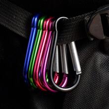 Camping Carabiner, Hanging Carabiner, Box Carabiner, Spring Hook, Climbing Water Bottle Carabiner, LED Light Cariner, Aluminum Alloy Carabiner, The Best Gift For Outdoor Enthusiasts - 銀色 - 查看 4