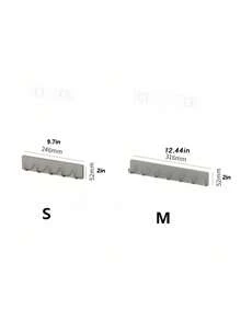 1 móc treo đồ nhà bếp màu xám đậm, móc treo khăn tắm nhà tắm gắn tường chất lượng cao không cần khoan, móc treo áo khoác dán tường. - Xám - Xem 5