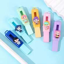 1pc Cute Cartoon Sliding Eraser, Low Debris, Creative Stationery For Students - Multicolor - View 4