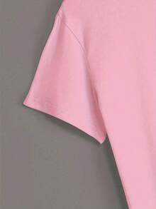 Women's T-Shirt, Comfortable Workout Shirt For The Gym, 100% Premium Cotton - Baby Pink - View 3