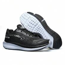 Men's Modern Unisex Stylish Athletic Shoes, Lightweight, Comfortable, Durable, Ideal For Gym, Walking, And Everyday Use, Sizes 34 To 43 - 黑與白 - 查看 3