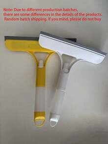 1pc Rubber Glass Cleaner, Glass Scraper, Household & Automotive Glass Squeegee, Bathroom Squeegee - Multicolor - View 6