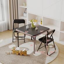 Techigher Folding Tables & Chairs - Black - View 2