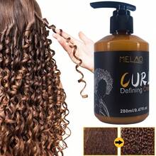 MELAO Natural Curl Defining Cream - Lightweight Moisturizing Curl Cream, Creates Defined Curls, Smooths Frizz, Soft Hold - 280ml/9.47 Fl Oz
