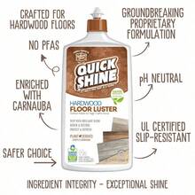 Quick Shine Hardwood Floor Luster-Polish 27oz | Plant-Derived W/Carnauba | PH Neutral | Ready To Use Formula W/Anti-Slip Technology | Simply Squirt & Spread | Made In USA - 預設 - 查看 3