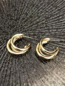 1 Pair Elegant Silver Water Drop Shaped Earrings, Suitable For Women's Daily Wear, Dates, Parties And Casual Matching - Multicolor - View 9