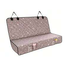 Car Rear Seat Pet Mat, Dirt-Resistant, Wear-Resistant With Storage Pocket, Car Seat Cover - Multicolor - View 3