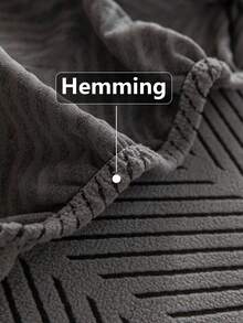 1pc Simple Striped Sofa Slipcover, High-End Non-Slip Living Room Couch Cover Cushion, Machine/Hand Washable, Pet-Friendly, Suitable For All Seasons, Home, Kitchen, Bedroom, Office Use - Dark Grey - View 7