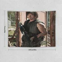 Tapestry Daryl American Dixon Pink Flag Norman Reedus Wall Art Tapestries - 彩色 - 查看 2
