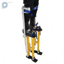 Adjustable Drywall Stilts 24" - 40" Aluminum Alloy Construction Tool Yellow - default - View 4