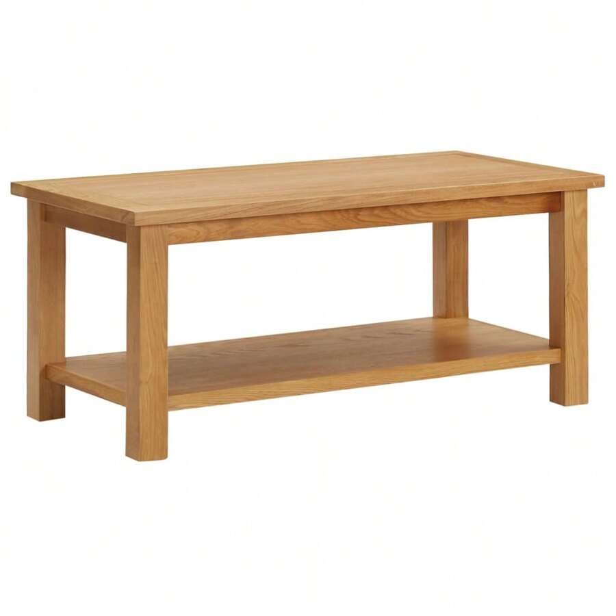 vidaXL Tavolo basso 90x45x40 cm Bois de chêne massiccio - Castano - Visualizzare 1