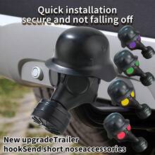 (* Includes Short Nose Accessories *) Trailer Hitch Cover, Trailer Connector Dust Cover, Trailer Safety Hook Dust Plug, Trailer Connector Dust Cover Cap, Trailer Hitch Protector Cover, Safety Hook Dust Plug Protector