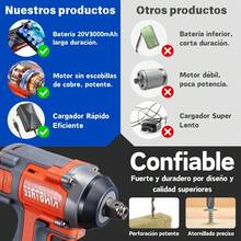 Llave De Impacto 2 Batería 1/2" Inalámbrica Eléctrica 600n.m,Incluye Juego Completo De Accesorios,Motor brushless - Naranja - Ver 9
