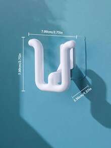 20pcs No Drill Bathroom Shoe Rack Adhesive System For Easy Hanging And Organization, Durable Water-Drainage Shoe Storage Hooks, Wall Mounted Organizer For Boots, Slippers, Sandals In Small Bathrooms, Quick Install, Strong Bond, Space Saving Solution, Modern Minimalist Accessory For Tidy Homes Designed For Busy Households Seeking Neat, Accessible Footwear Storage. - Multicolor - View 3