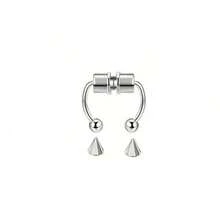 1Pc Women Men Piering Nose Ring Earrings Fashion Punk Non Piercing Nose Clip Stainless Steel Perforation Septum Body Jewelry - Nhiều màu - Xem 7