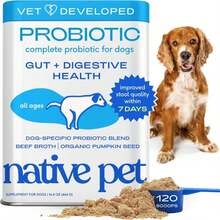 Native Pet Probiotics For Dogs - Dog Probiotics Powder For Digestive Health, Gut Support, &Amp; Immune Boost – Vet-Formulated Powder For Maximum Potency With Digestive Enzymes &Amp; Prebiotics - 120 Scoops - MàuC - Xem 1