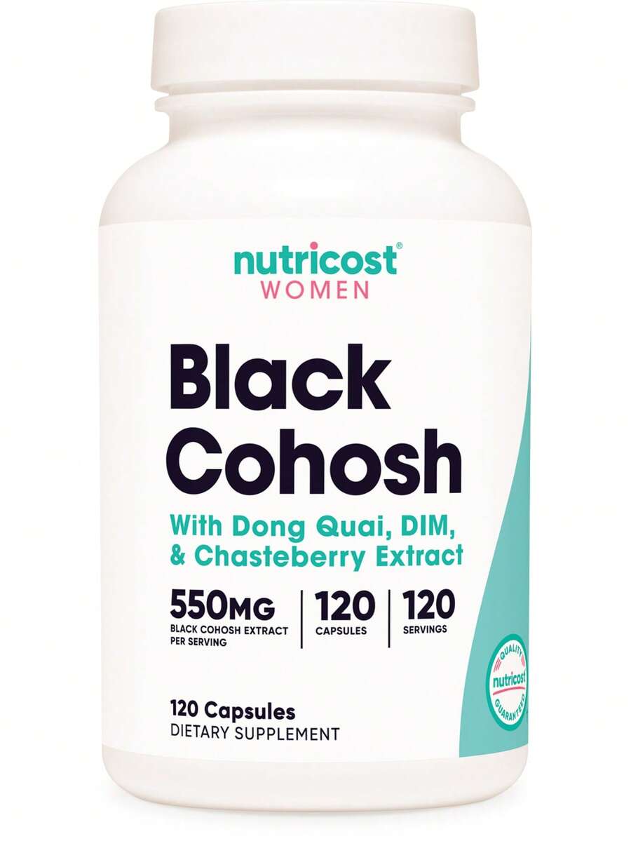 Nutricost Black Cohosh For Women 660mg, 120 Capsules - With Don Quai, DIM, And Chaste Berry, Veggie Caps, Non-GMO, Gluten Free - 120抽 - 查看 1