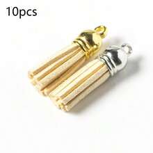 3cm Velvet Tassel Pendant Decor, Mini Tassel DIY Craft Supplies, Electroplated Tassel Wholesale - Gold - View 21