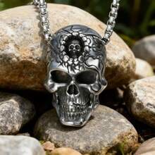 Collar cruz hombre colgante cruz acero inoxidable hombre joyería masculina - como en la foto - Ver 1