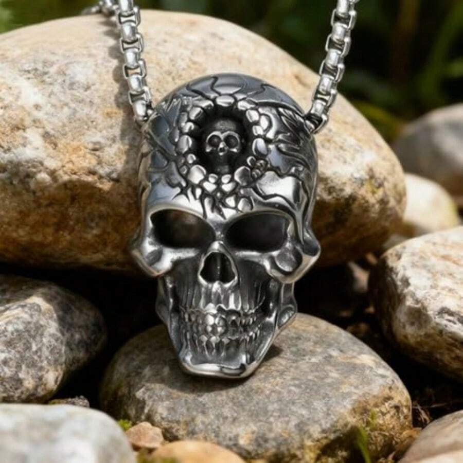 Collar cruz hombre colgante cruz acero inoxidable hombre joyería masculina - como en la foto - Ver 1