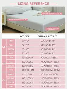 1pc Premium Silky Satin Fitted Sheet, Fits Mattress Depth 15-17 Inches, Soft & Breathable, Wrinkle-Resistant, Luxury Hotel Style, Full Wrap-Around Elastic Band, Deep Pockets, Suitable For Twin, Full, Queen, King Beds, Oeko-Tex Certified, Purple - Purple - View 4