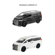 1:32 Alphard Model Car, MPV Business Vehicle, 3 Openable Doors, Inertial Driving, Holiday Gift - Multicolor - View 10