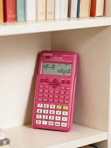 Casio FX-82ES-P 科学计算器，12 位考试认证计算器，多功能学校及办公计算器，便携式学生数学与科学计算器，理想的返校礼物 - 粉色 - 查看 8