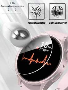 4pcs High Definition Tempered Glass Screen Protector For Galaxy Watch7, Scratch-Resistant, Shockproof, Easy To Install, Compatible With Galaxy Watch4 5 Pro 6 Classic 40mm 44mm 43mm 47mm - Clear - View 4