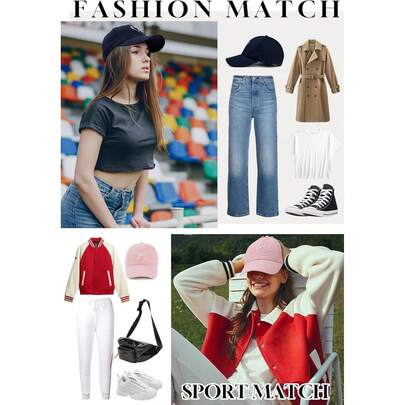 1 Pc Vintage Y2k Heart-Shaped Embroidered Curved Brim Baseball Cap, Stylish Women's Baseball Hat, Essential Couple's Travel Cap For Couples, Suitable For Valentine's Day, Valentine's Gift, And Ramadan.