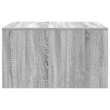 vidaXL Table basse avec tiroirs sonoma gris 70,5x70x40 cm - Gris - Voir 7