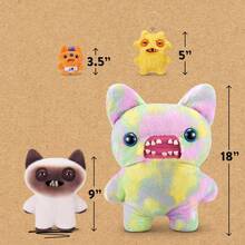 Spin Master 巷猫系列玩具，9英寸滑稽丑陋怪兽毛绒玩具，皱巴巴的臭脸猫/汪汪叫的臭脸猫/图弗的臭脸猫/大眼睛猫/刺猬皮特/臭脸猫，古怪又可爱的猫咪收藏玩偶，献给爱猫人士 - Yawper - 查看 10