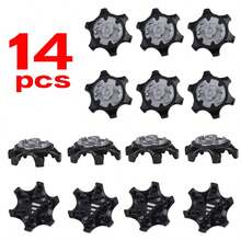 14PCS Sports For Footjoy Replacement Golf Shoes Spikes Pin Soft Fast Twist Studs - Black - View 11