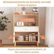 Mueble Auxiliar De Cocina - Armario De Almacenamiento Pequeño Para Cocina - Multicolor - Ver 4