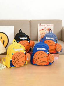 1pc Teenager Soccer Shaped Zipper Closure Casual Multi-Pocket Backpack, Suitable For Ramadan Daily Use