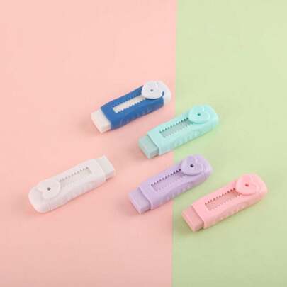 Reusable Matte Eraser Sticks, Suitable For Elementary Students, Muted Color Palette