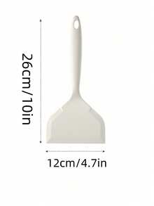 1pc Silicone Takoyaki Spatula, Non-Stick Wide Mouth Japanese Pancake Spatula, Non-Stick Heat Resistant Egg Spatula (Suitable For Eggs, Cookies, Fried Eggs, Fish, Burgers, Steaks And Pizza) - Multicolor - View 2