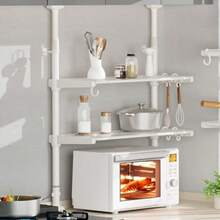 Wall Mounted Kitchen Racks - White Width 62 - View 2