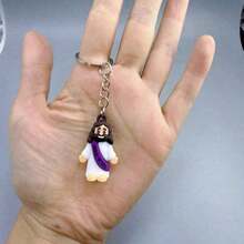 1pc Multicolor Creative Cartoon Jesus You Keychain Pendant, Key Chain Car Bag Ornament, Valentine's Gift For Friends, Daily Use Accessory Valentines Car Accessories Bag Charm School Cute Goth Y2k - Multicolor - View 4