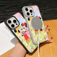 Mickey Mouse Clubhouse Character Patterned Phone Case Featuring A Joyful Design. Mickey Mouse, Minnie Mouse, Donald Duck, Daisy Duck, Goofy Dog, Compatible With IPhone 17, 17 ProMax, 17 Pro, 17 Air, 16, 15, 14, 13, 12 Pro 11 XsMax Xs Xr X And Galaxy Models, With Shockproof Protection And Magnetic Case. A Fun Gift For Disney Fans ,Mickey Fans, Family, Friends, Birthdays, Holidays, And Special Occasions. A Delightful Addition To Your Phone Accessories. - Grey - View 4