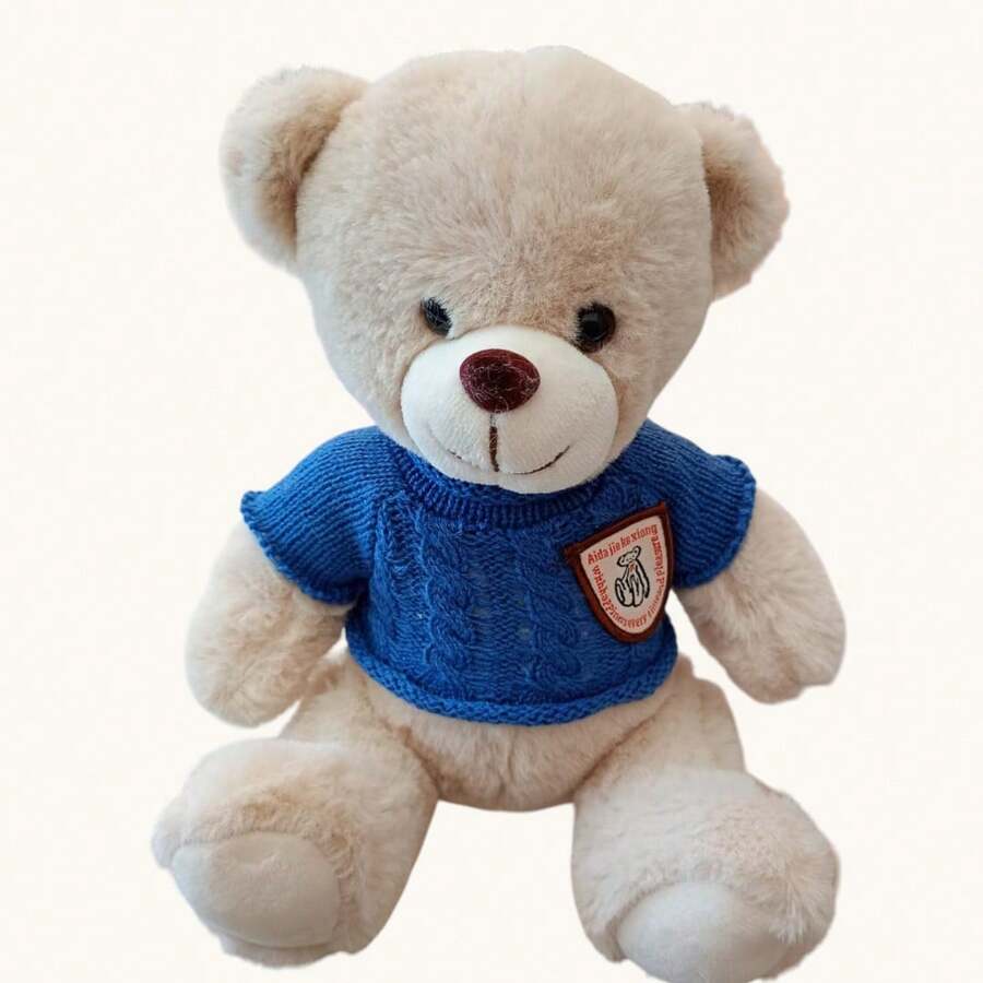 Muñeco Oso con Sueter tejido Peluche estilo Kawaii 20 cm Suave Cute Oso de Peluche Zorro de Peluche Panda de Peluche Rana de Peluche Perrito de Peluche Muñeco Plush Animal Tierno Bonito Regalo Novia Regalo Novio Regalo Niño Regalo Niña Regalo Bebé Detalle Romántico Cumpleaños San Valentín Día del Niño Decoración Cuarto Decoración Recámara Decoración Infantil Decoración Aesthetic Peluche Pequeño Peluche Mediano Juguete Suave Juguete de Peluche Plush Toy Cute Plush Kawaii Plush Teddy Bear Animal Plush Peluche Económico Peluche Barato Peluche Bonito Peluche Suavecito Peluche para Dormir Peluche para Abrazar Peluche Coleccionable Peluche Moderno Peluche Minimalista Peluche Coreano Peluche Japonés Peluche Regalo Original Peluche Regalo Bonito - Azul - Ver 1