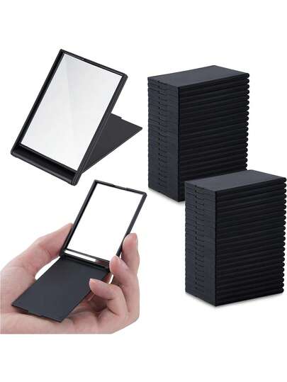 1/5/10/50/100 قطعة مرايا مطوية صغيرة محمولة، مرآة مكياج محمولة للحقيبة والجيب والسفر والضروريات، مرآة تجميل للطلاب