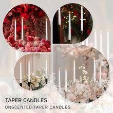 12 Pieces Of 10 Inch Spiral Wax, Non Dripping, Smoke-Free, Odorless, Suitable For Families, Weddings, Parties, Seasonal Celebrations, Emergencies, And Home Decor. Multiple Colors To Choose From, Lovers Can Save And Create A Romantic Atmosphere. - White - View 11